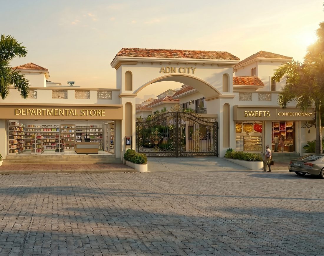 ADN City gated entrance layout