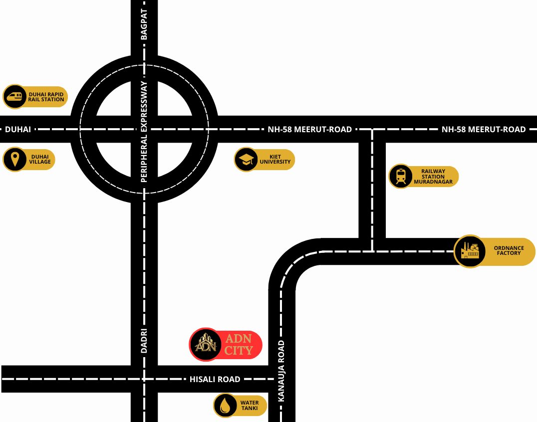 ADN City Location Map